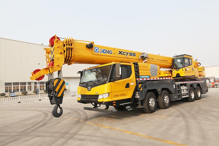 XCMG Official 50 ton truck cranes XCT55L5 China new hydraulic arm crane for sale